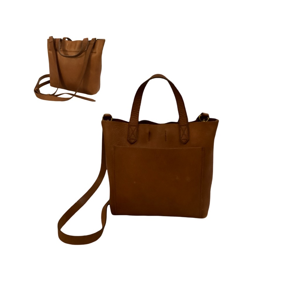 Madewell Mini Brown Leather Crossbody Tote